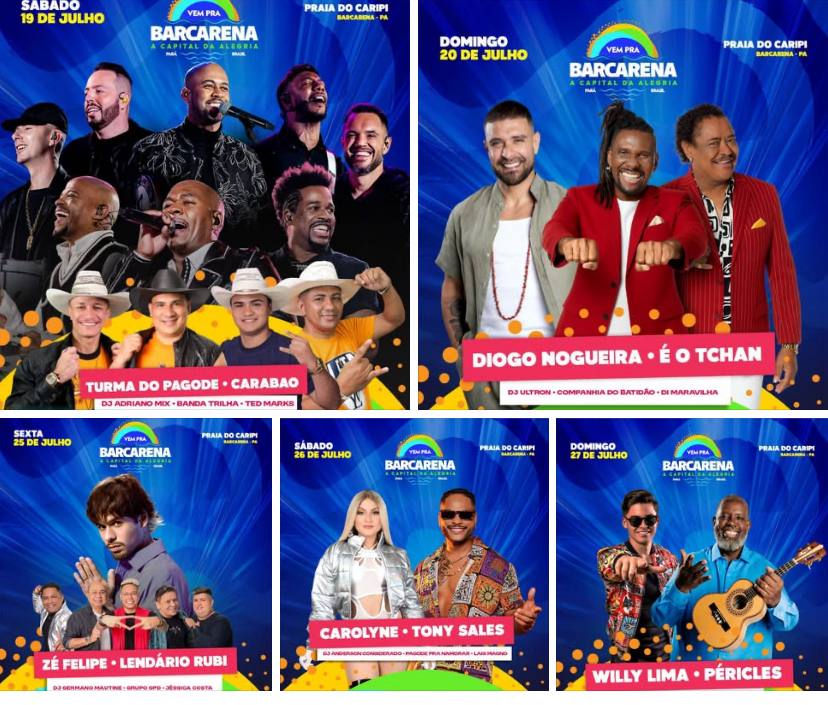 Barcarena dá início ao Festival de Verão com grandes shows na Praia do Caripi